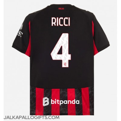 AC Milan Samuele Ricci #4 Kotipaita 2025-26 Lyhythihainen AC Milan Samuele Ricci #4 Kotipaita 2025-26 Lyhythihainen